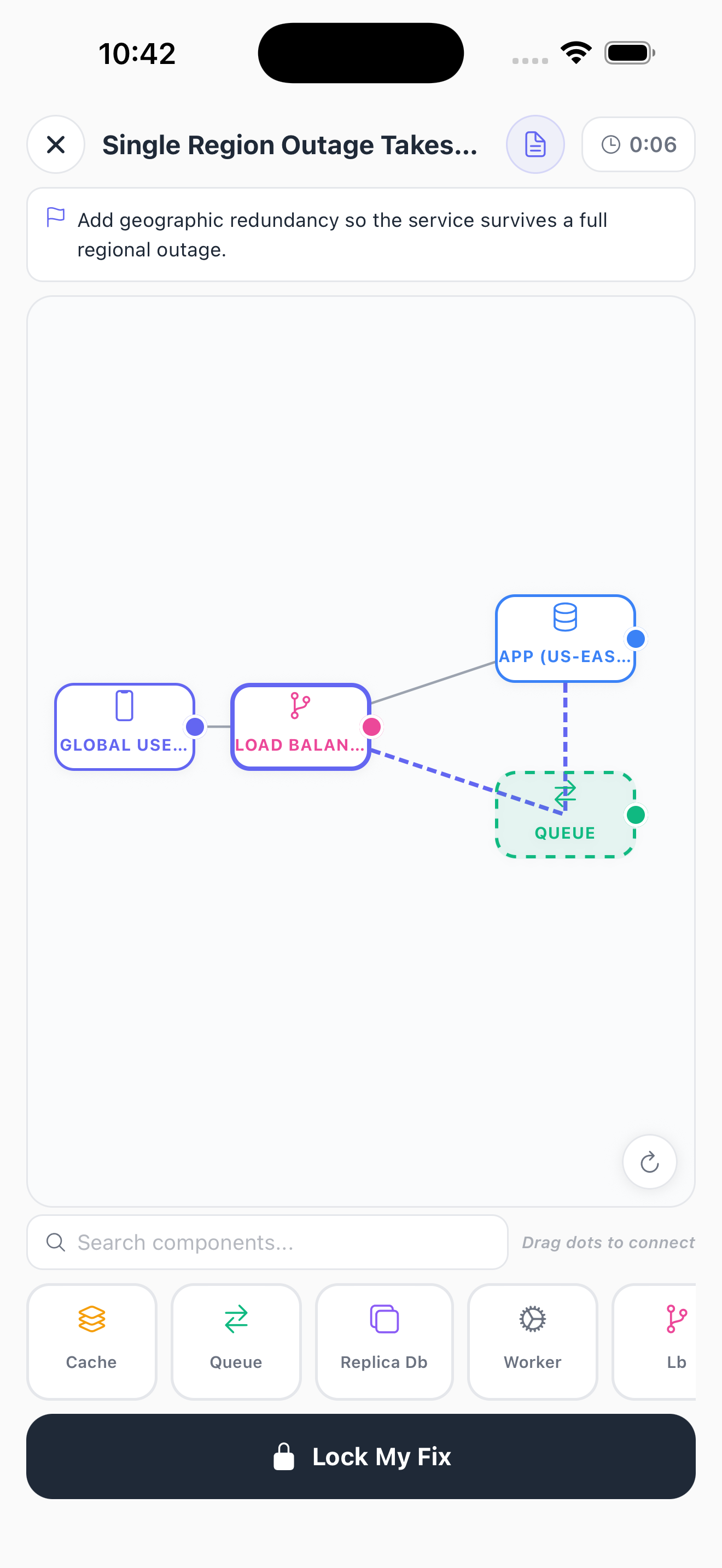 Architecture diagram patching canvas